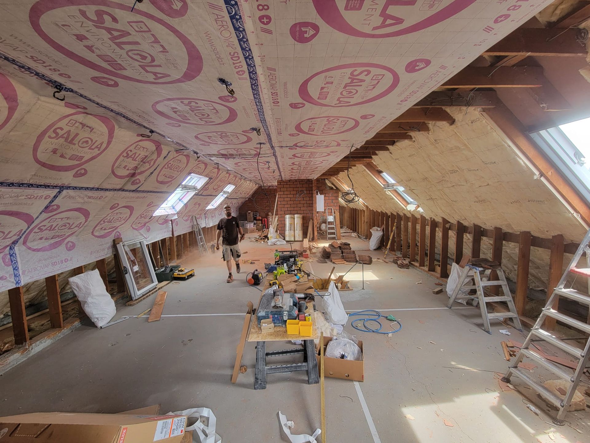 zolderrenovatie isolatie geplaatst
